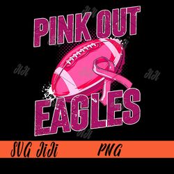 Eagles Pink Out PNG, Football Tackle Breast Cancer PNG, Football Breast Cancer PNG