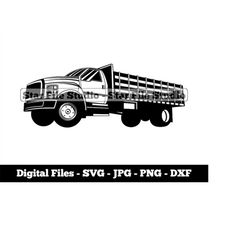 Stake Bed Truck 2 Svg, Pickup Truck Svg, Contractor Svg, Pickup Truck Png, Pickup Truck Jpg, Pickup Truck Files, Pickup