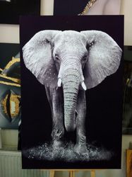 Elephant Wall Art, Animals Wall Art, Animals Canvas, Wall Art Canvas, Nature Wall Art, Elephant Wall Decor,