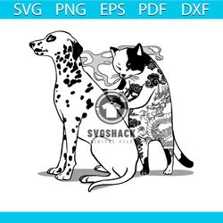 Dog Tattoo Svg, Animal Svg, Dog Svg, Dog Lovers Svg, Tattoo Svg, Love Dog Svg, Unique Design Svg, Cat Svg, Cat Tattoo Sv