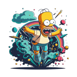 "Homer simpsons", space explosion