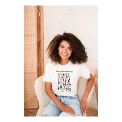 Black History Gift Shirt, ABCs of Black American History Month T-shirt, BLM Famous Black American, Historical Graphic So