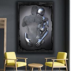 canvas wall art,3d effect love canvas set,gift for you