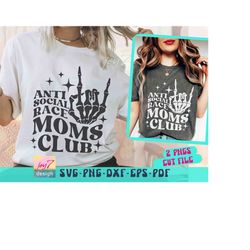 Antisocial Race Moms Club SVG PNG Race Mom Svg Racing Mom Svg, Racing Mama Svg, Mom Life Svg Moms Club Svg, Trendy Svg,