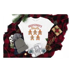Christmas Personalized Nana Shirt, Grandkids Names Shirt, Custom Grandparents Holiday Shirt, Nana and Grandkids Shirt, C
