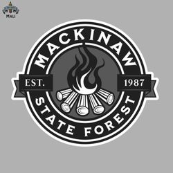 Mackinaw State Forest Michigan Sublimation PNG Download