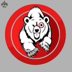 Market Team Member Bullseye Bear Sublimation PNG Download