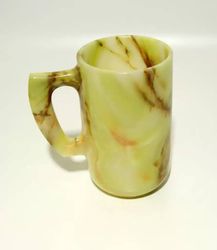 Handmade mug made of natural Onyx stone unique gift 250ml