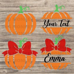 Cute Pumpkin Monogram SVG, Halloween svg, Pumpkin svg, Halloween shirt svg,Pumpkin shirt, trick or treat SVG EPS DXF PNG