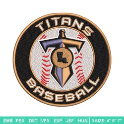 titan baseball embroidery design, baseball embroidery, emb design, embroidery shirt, embroidery file, digital download