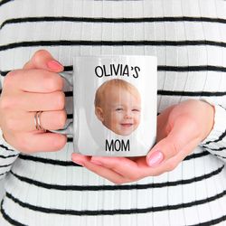 baby face gift mug, baby photo cup, baby face mug, baby photo mug, photo mug for mom, first time mother, custom mug for