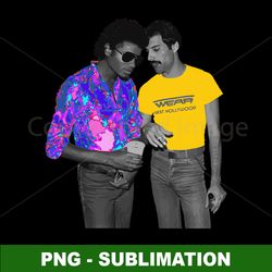 Freddie and Michael - Pop Icon Tribute PNG Digital Download File - Perfect for Sublimation Projects