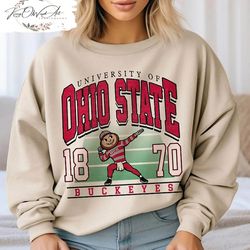 retro football sweatshirt, ohio state football