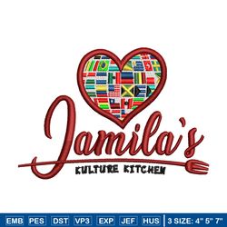 Jamila Logo embroidery design, Jamila Logo embroidery, logo design, Embroidery file, logo shirt, Instant download