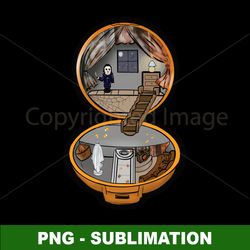 Halloween Sublimation PNG - Spooky Polly Pocket Design - Instant Digital Download