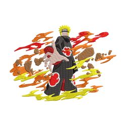 Naruto fire embroidery design, Naruto embroidery, embroidery file, anime design, anime shirt, Digital download