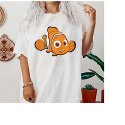 Disney Finding Dory Nemo Character Portrait Graphic T-Shirt, Disneyland Family Matching Shirt, Magic Kingdom Tee, WDW Ep