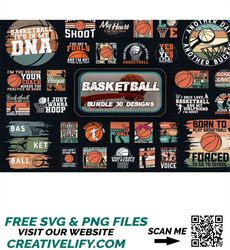 30 basketball bundle svg,basketball svg bundle | basketball svg | basketball clipart | sports svg | basketball quote | b