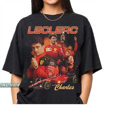 Charles Leclerc Shirt, Charles Leclerc Scuderia Ferrari Shirt, Charles Leclerc F1 T-shirt, Vintage tee, 90S vintage shir