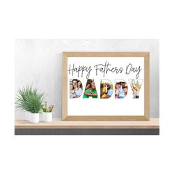 editable happy birthday card for dad, canva template, blank fathers day greeting card, download digital file canva frame