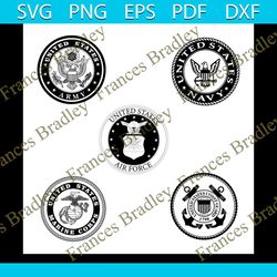 Military Emblem Bundle Svg, Brand Svg, Military Emblem Svg, Military Emblem Logo Svg, Military Svg, United States Army S
