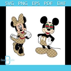 Mickey Mouse Svg Minnie Mouse Gucci Svg, Brand Svg, Gucci Svg, Gucci Pattern Svg, Minnie Svg, Mickey Mouse Svg, GC Brand