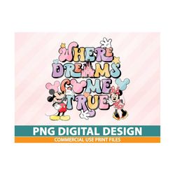 Where The Dream Come True Png, Colorful Vacay Mode Png, Family Vacation, Vacay Mode Png, Family Squad Png, Magical Kingd