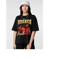 Jack Hughes Shirt,Ice Hockey American Professional Shirt,Hockey Championships Sport Tee, Vintage Jack Hughes Shirt,Hoodi