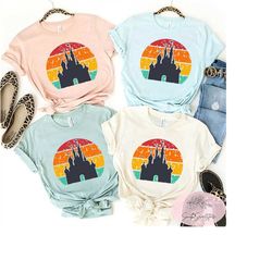 Disney Castle Shirts, Vintage Disney Castle Shirt, Disney Shirt, Disney Vacation Shirt, Disney Trip Shirts, Disney Group