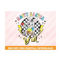 Happy Easter Png, Easter Bunny png, Cute Bunny png, Easter's Day png, Retro Easter Png, Easter vibes png, Sublimation De
