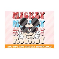 Mickey Png, American Flag Mouse png, Mickey Face png, 4th of July png,  4th July Sublimation Png, USA png, Sublimation D
