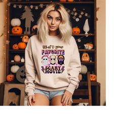Halloween Killers Sweatshirt, Horror Movie Lover Gift, Scary Movie Fan Sweat, Cute Halloween Gift, Spooky Vibes Sweat, S