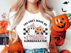 Teacher Halloween Shirts, Spooky Teacher Shirt, You Can't Scare Me Im A Teacher Shirt, Retro Halloween Teacher