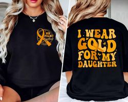 custom childhood cancer awareness shirt pediatric cancer awareness childhood cancer tee wear gold yellow ribbon t-shirt