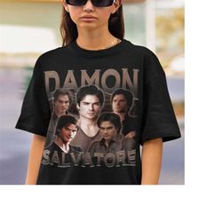 Damon Shirt, Damon Salvatore Shirt,Shirt Character Movie Vampire Vintage, Trending Shirt, Limited Damon Salvatore Vintag