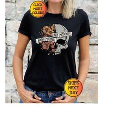 Kinda Emotional Shirt, Floral Skull Shirt, Day Of The Dead, Halloween Skeleton Shirt, Flower Skull T Shirt, Halloween Pa