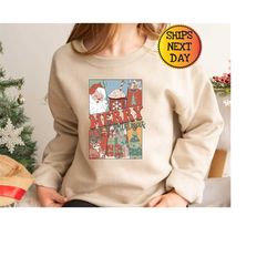 Christmas Sweatshirt, Merry Christmas Sweatshirt, Christmas Hoodie For Women, Christmas Crewneck Sweatshirt, Holiday Swe