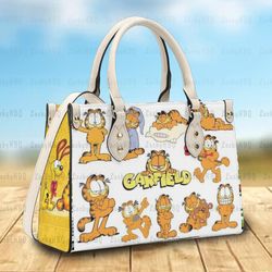 Garfield Leather Handbag, Garfield Handbag, Garfield Fan Gift