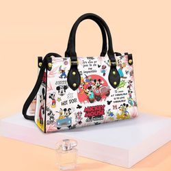 Mickey Leather Bag,Mickey Handbag,Disney Lovers Handbag