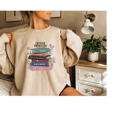 I'm With The Banned Sweatshirt, Banned Books Sweatshirt, Book Lover Sweater, Reading Shirt, Teacher Gift, Gift For Book