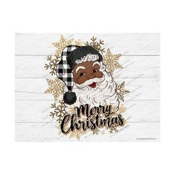 Santa Merry Christmas PNG, Santa Png, Black Santa, Christmas Png, Santa sublimation design download, Believe,christmas,l