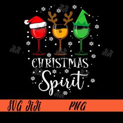 Christmas Spirit PNG, Glasses Of Wine Funny Xmas Holidays PNG, Merry Christmas PNG