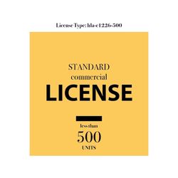 Commercial License | LICENSE TYPE: hla-c1226-500 | 500 Units  Standard