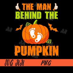 The Man Behind The Pumpkin PNG, Pumpkin Halloween PNG, Halloween Day PNG