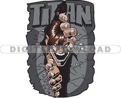Split Titan Svg, An Attack On Titan Tshirt, Anime Tshirt Design Bundle, Manga Design Bundle, Anime Svg Digital File 27