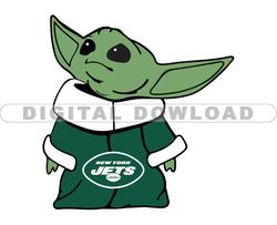 Ny Jets NFL Baby Yoda Svg, Football Teams Svg, NFL Logo Svg, Baby Yoda Png, Tshirt Design Bundle 04