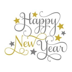 Happy New Year SVG, New Year's 2022 SVG, Christmas SVG, Digital Download, Cut File, Sublimation, Clip Art (svg/dxf/png/j