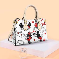 Mickey And Minnie Love Collection Handbag, Anniversary Mickey Handbag, Disney Leatherr Handbag