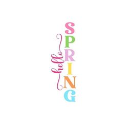 Porch Sign SVG, Hello Spring SVG, Easter Porch Sign SVG, Digital Download, Cut File, Sublimation, Clip Art (includes svg