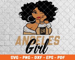 Lafc logos, Andeles Girl svg logo, Love Black Girl, Black Queen svg, Sport Teams, MLS logo svg, Clipart, Download digita